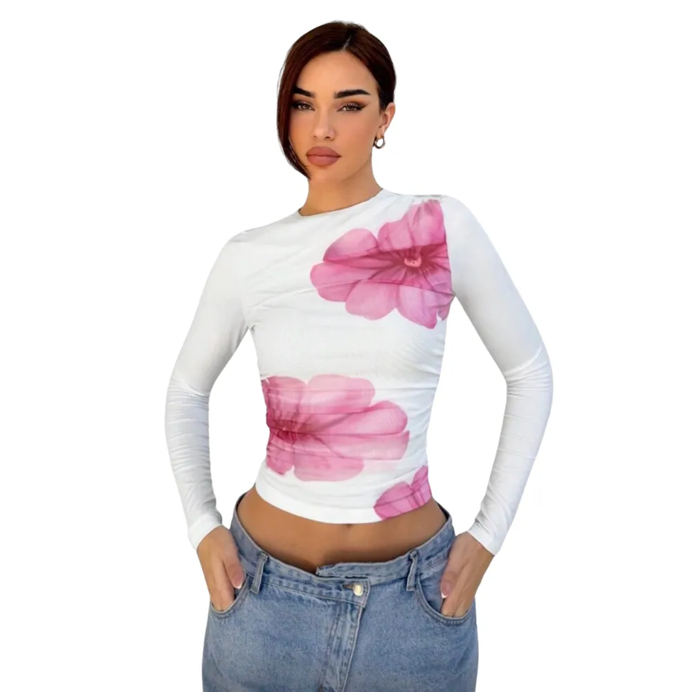 Shein Floral Printed Crew Neck