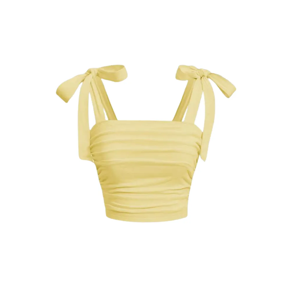 Shein Knotted Shoulder Crop Top