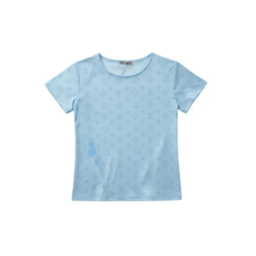 Tight-Fit Printed Shortsleeve Top