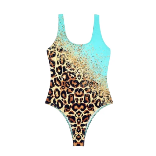 Shein Tiger Ombre Onepiece Swimwear