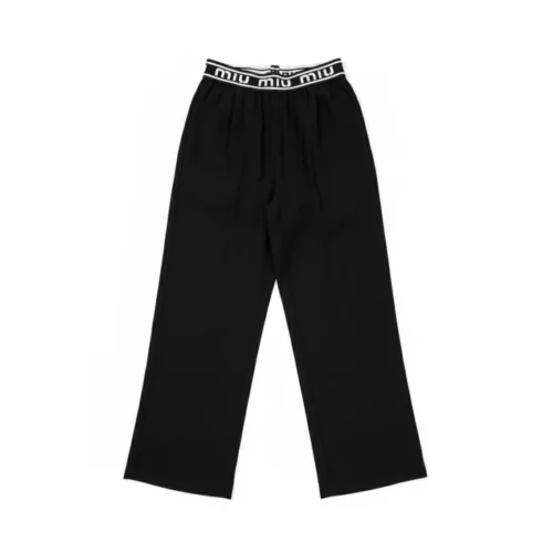 Wide-Leg MIU MIU Elastic Pants
