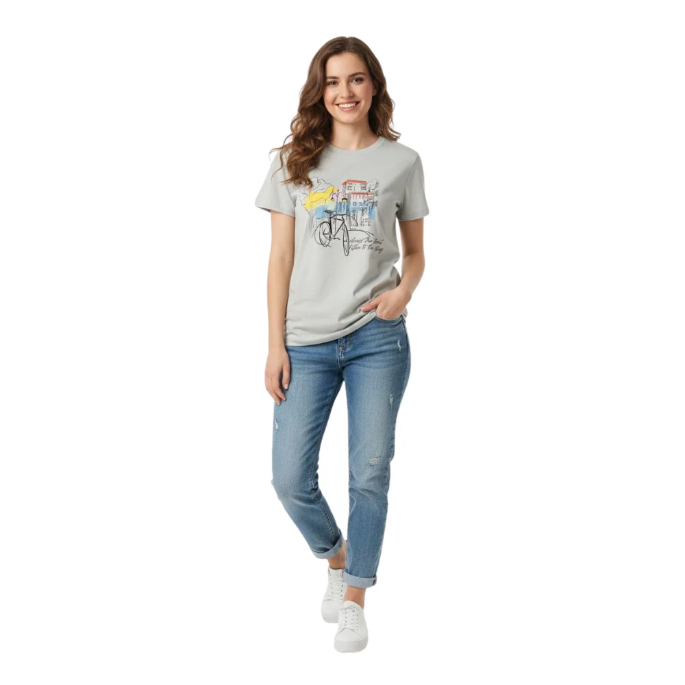 Women's Mavi Printed T-Shirt - Image 3