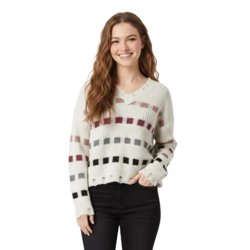 Cropped Cutting Pullover