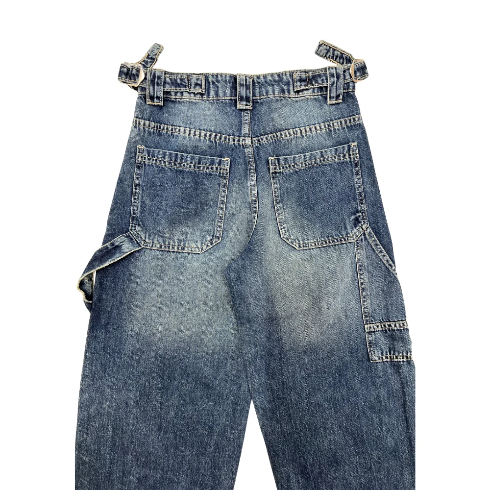 Women's Belted Design Skater-Fit Jeans - Image 3