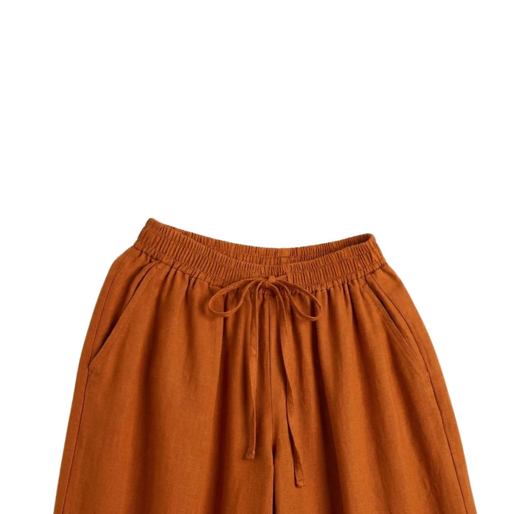 Women's Plain Elastic Comfort Pants - Image 3