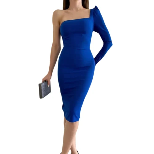 women's turkish one-shoulder night dress