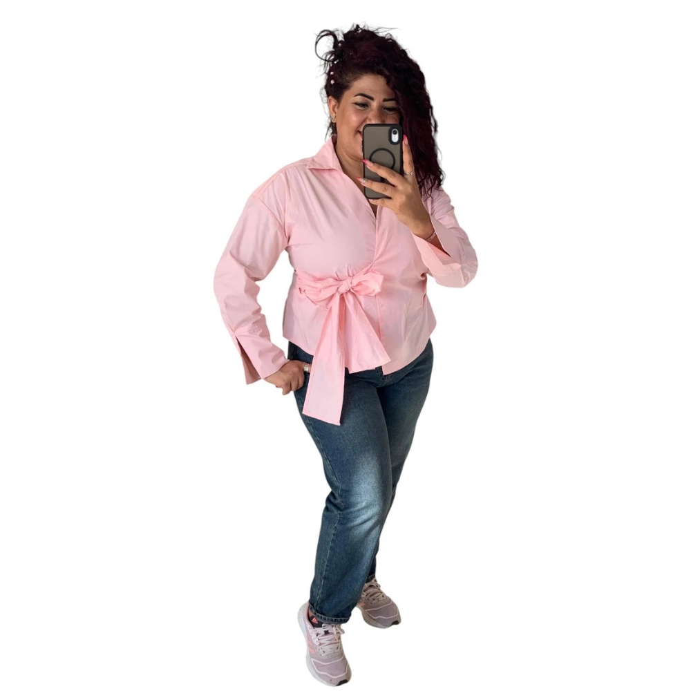 Longsleeve Adjustable Bow Blouse