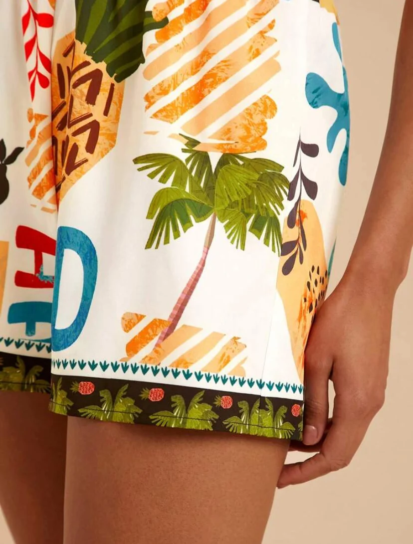 Shein Strapless Summer Printed Jumpsuit - Image 3