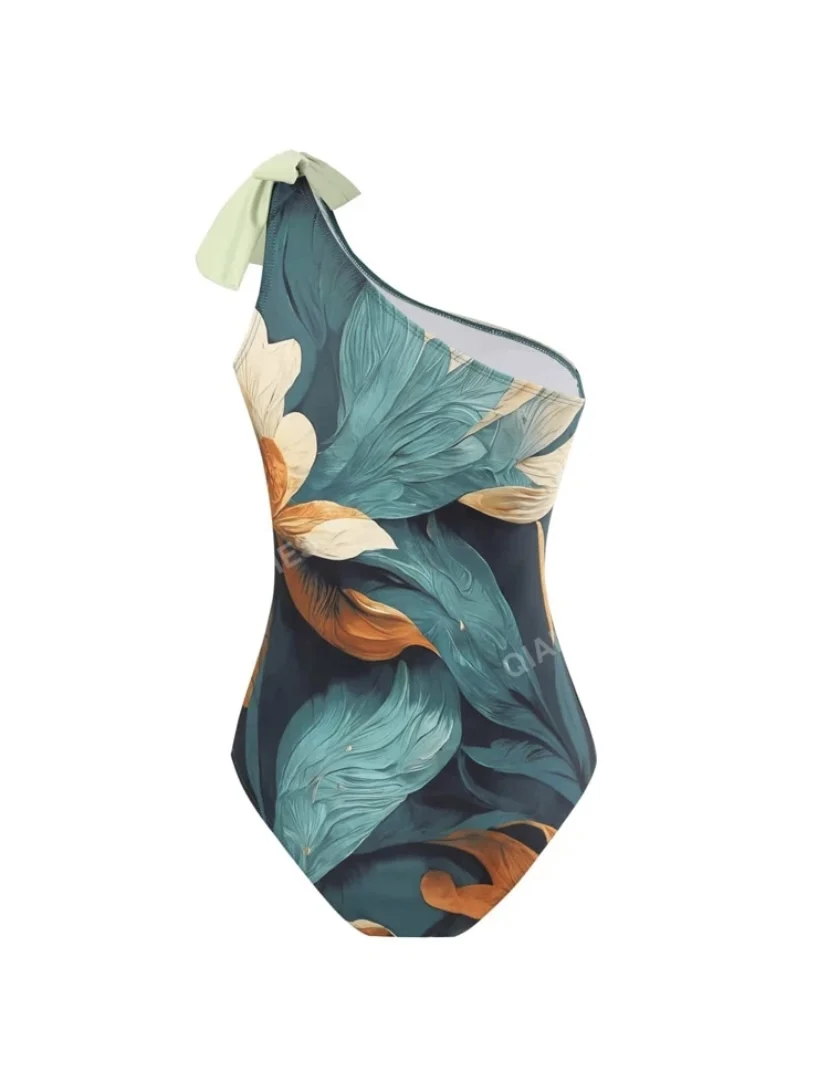 Shein One-Piece Floral Printed Swimwear with Cash - Image 3