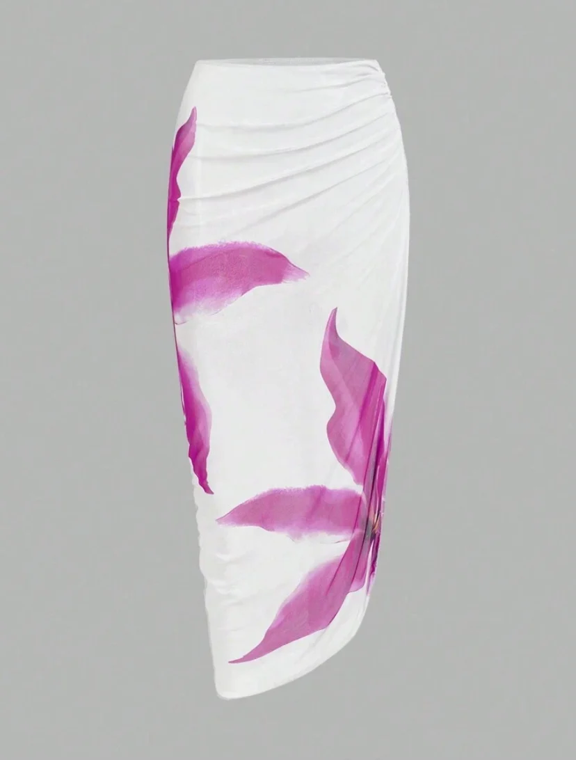 Shein One-Piece Flower Print Swimwear With Cash - Image 3