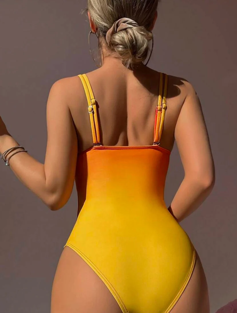 Shein Onepiece with Shiny Metal Star Swimwear - Image 3