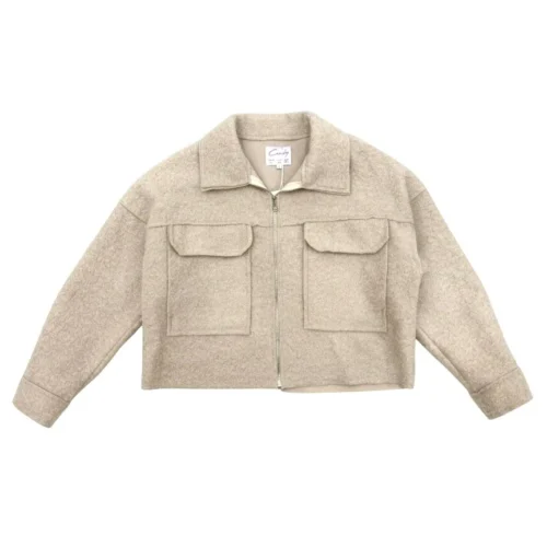 Women's Soft Fuzzy With Large Pockets Jacket