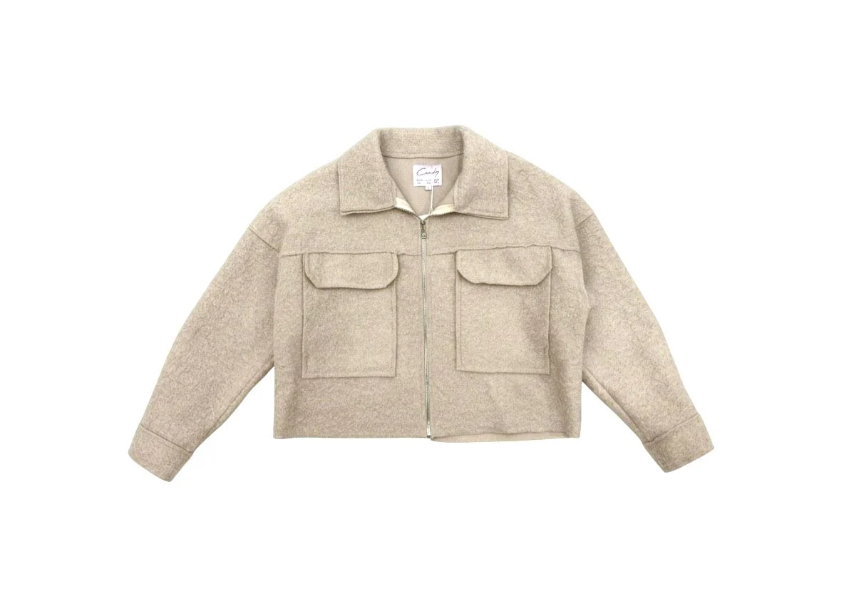 Women's Soft Fuzzy With Large Pockets Jacket