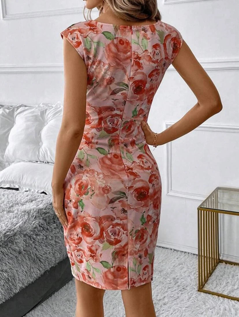 Shein Clasi Square Neck Dress - Image 3