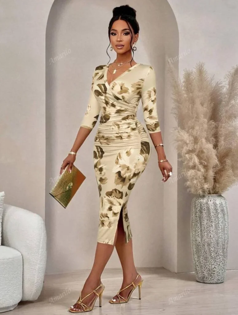 Bodycon Elegant V-Neck Dress