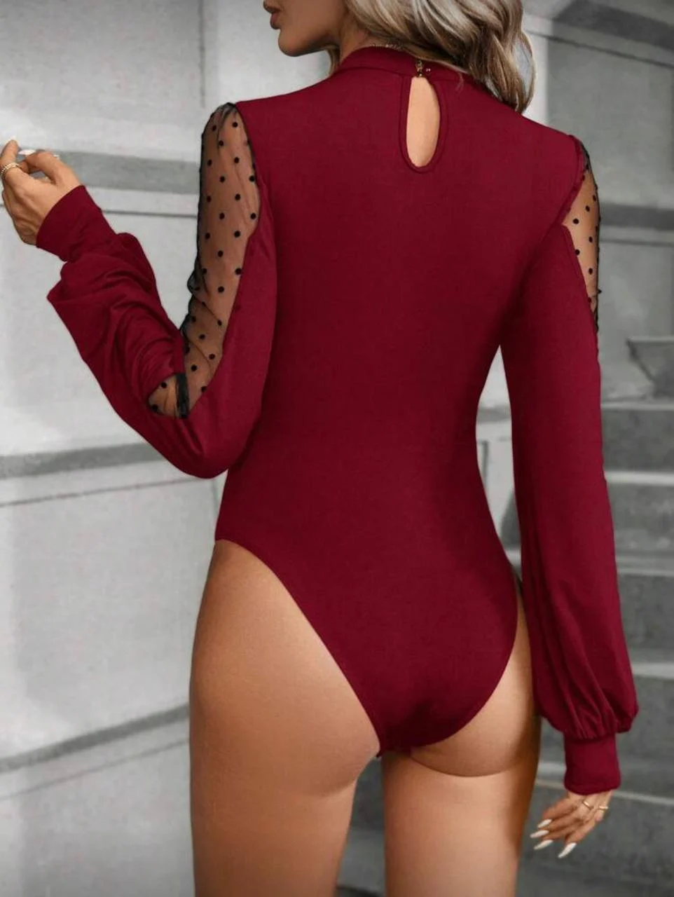 Shein Elegant Longsleeve Bodysuit - Image 3
