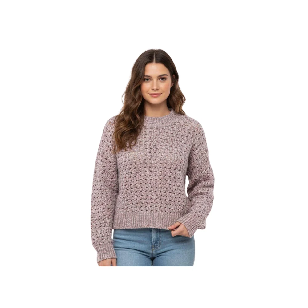 Wool Knit Cropped Sweater