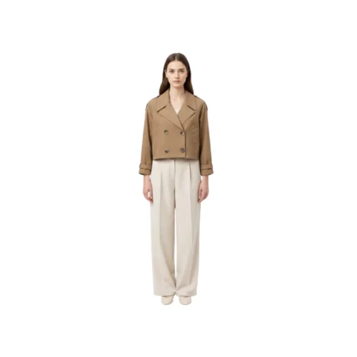 Cropped Trench Jacket