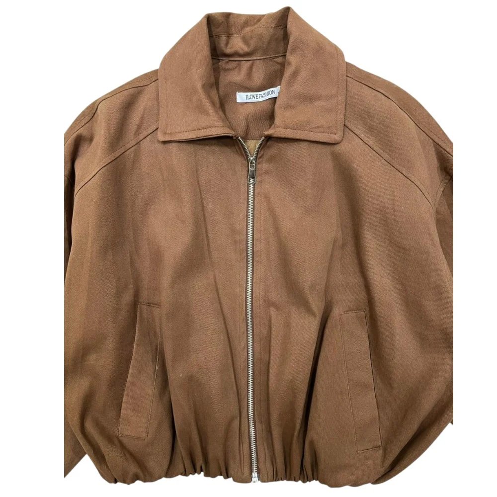 Cropped Heavy Jacket - Image 9