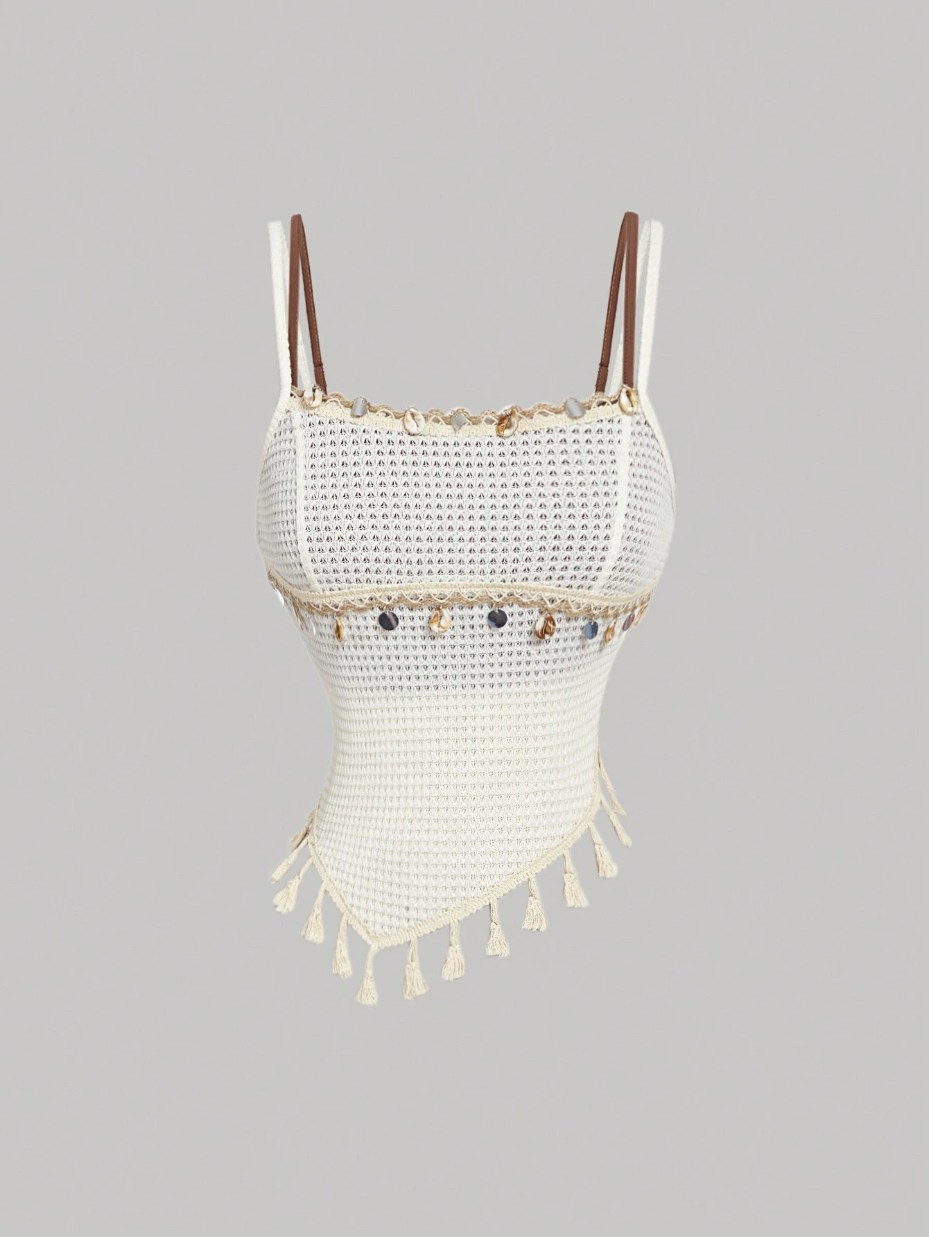 Women's Knitted 2Pcs Crop Top