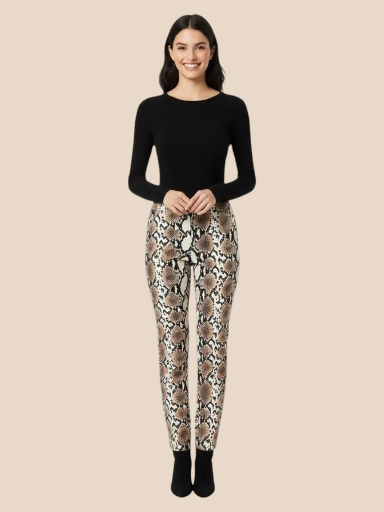 Classic-Fit Winter Heavy Snake Style Pants