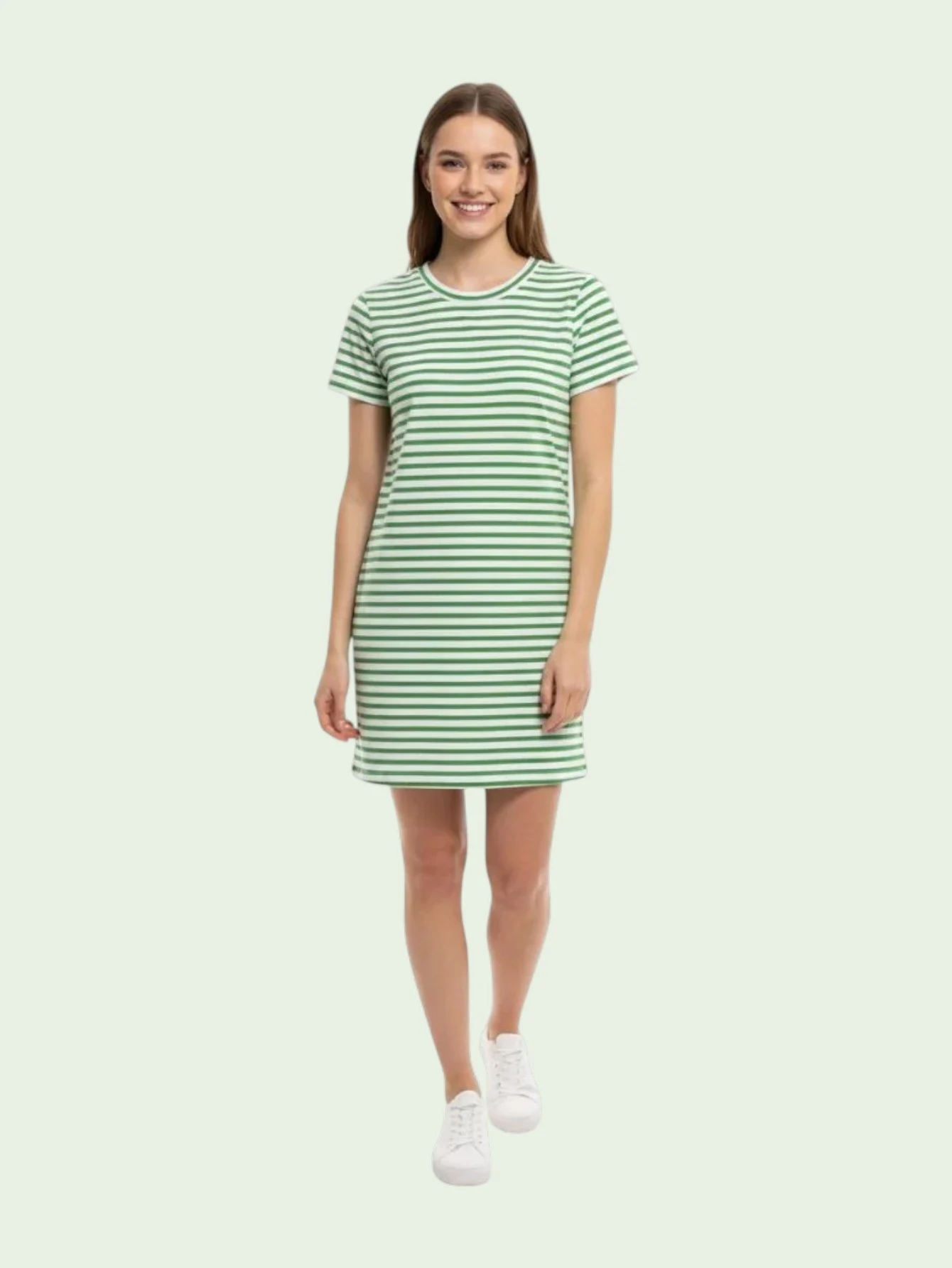 Cotton Beach Striped Dress